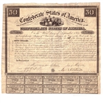 civil war confederate bearer bonds