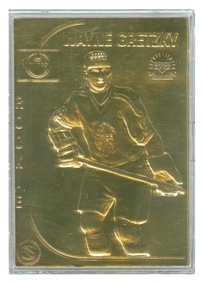gretzky gold plate card