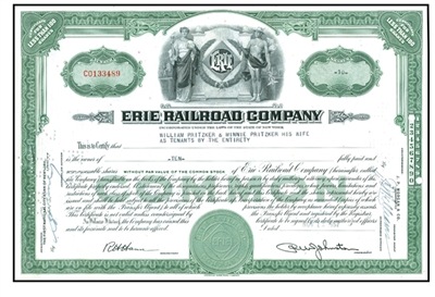 erie railroad stock