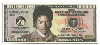 michael jackson commemorative souvenir note