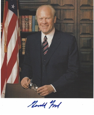 Gerald Ford Full Color Photo - Personally Signed