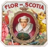 Flor De Scotia Outer Box Cigar Label Featuring Queen Mary of Scotland