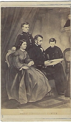 Abraham Lincoln and Family C.D.V.