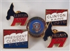 Hillary Clinton 2016 Lapel Pin Set