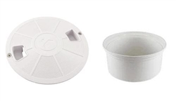 Pentair A&A QuikWater Leveler And DekClor Deck Lid & Ring - White 542517