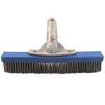 Poolstyle 10in Algae Brush Aluminum Back - SS Brush # PS316