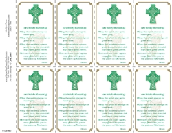 266-i Irish Blessing 8-Up Prayer Card