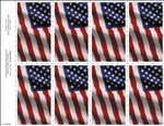 302-f American Flag 8-Up Prayer Card