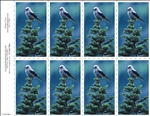 700-a Bird on Tree 8-Up Prayer Card