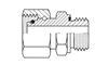 Female DIN Swivel Light  X Male Metric ES Seal