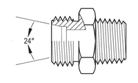 DIN Heavy  X Male NPT - SS