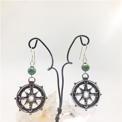 Compass Earrings, Large