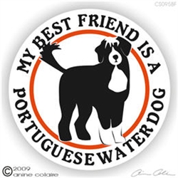 Portuguese Water Dog Decal