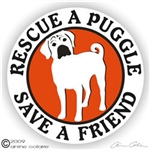 Puggle Decal