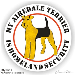 Airedale Terrier Window Decal