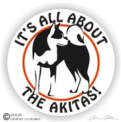 Akita Window Decal