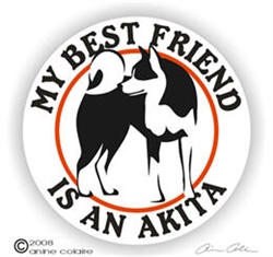 Akita Window Decal