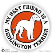 Bedlington Terrier Window Decal