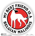 Belgian Malinois Window Decal