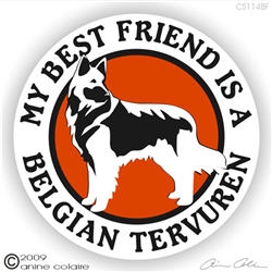 Belgian Tervuren Window Decal