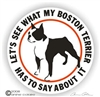 Boston Terrier Decal