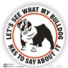 Bulldog Decal