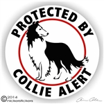 Scottish Collie Guard Dog Car Truck RV Decal Sticker Static Cling