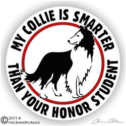 Scottish Collie Dog Car Truck RV Decal Sticker Static Cling