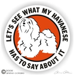 Havanese Decal