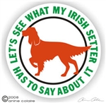 Irish Setter Decal