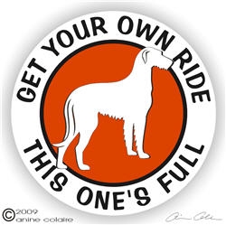 Irish Wolfhound Decal