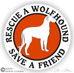 Irish Wolfhound Decal