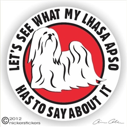 Lhasa Apso Decal