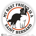 Saint Bernard Decal