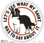 Saint Bernard Decal