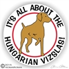 Hungarian Vizsla Dog Car Truck RV Decal Sticker Static Cling