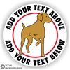 Custom Hungarian Vizsla Dog Car Truck RV Decal Sticker Static Cling