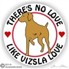 Hungarian Vizsla Love Dog RV Truck Car Vinyl Decal Sticker Static Cling