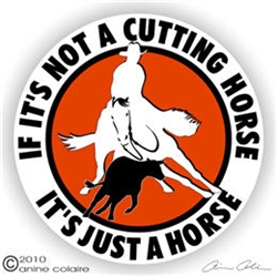 Cutting Horse Horse Trailer Window Decal