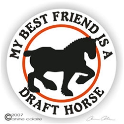 Draft Horse Vinyl Decal