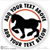 Draft Horse Vinyl Decal