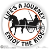 Horse Driving Horse Trailer Decal