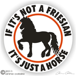 Friesian Horse Trailer Decal