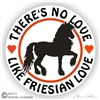 Friesian Horse Trailer Decal