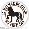 Friesian Horse Trailer Decal