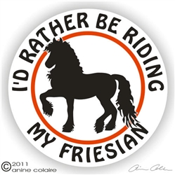 Friesian Horse Trailer Decal