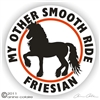 Friesian Horse Trailer Decal