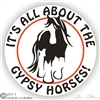Gypsy Horse Trailer Decal