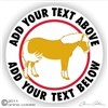 Haflinger Vinyl Decal