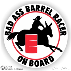 Mule Barrel Racer Decal